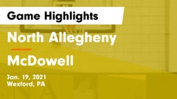 North Allegheny  vs McDowell  Game Highlights - Jan. 19, 2021