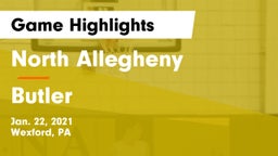 North Allegheny  vs Butler  Game Highlights - Jan. 22, 2021