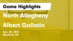 North Allegheny  vs Albert Gallatin Game Highlights - Jan. 23, 2021