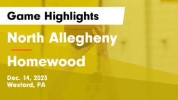 North Allegheny  vs Homewood  Game Highlights - Dec. 14, 2023