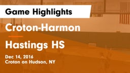Croton-Harmon  vs Hastings HS Game Highlights - Dec 14, 2016