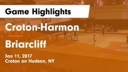 Croton-Harmon  vs Briarcliff Game Highlights - Jan 11, 2017