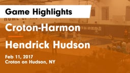 Croton-Harmon  vs Hendrick Hudson  Game Highlights - Feb 11, 2017