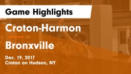 Croton-Harmon  vs Bronxville Game Highlights - Dec. 19, 2017