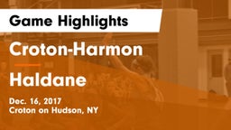 Croton-Harmon  vs Haldane  Game Highlights - Dec. 16, 2017