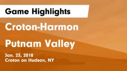 Croton-Harmon  vs Putnam Valley  Game Highlights - Jan. 23, 2018