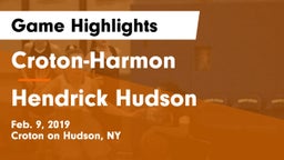 Croton-Harmon  vs Hendrick Hudson  Game Highlights - Feb. 9, 2019