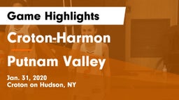 Croton-Harmon  vs Putnam Valley  Game Highlights - Jan. 31, 2020