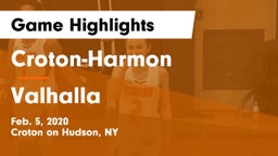 Croton-Harmon  vs Valhalla Game Highlights - Feb. 5, 2020