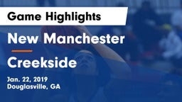 New Manchester  vs Creekside  Game Highlights - Jan. 22, 2019