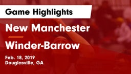 New Manchester  vs Winder-Barrow  Game Highlights - Feb. 18, 2019