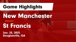 New Manchester  vs St Francis Game Highlights - Jan. 25, 2023