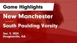 New Manchester  vs South Paulding Varsity  Game Highlights - Jan. 9, 2024