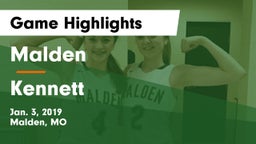 Malden  vs Kennett  Game Highlights - Jan. 3, 2019