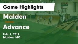 Malden  vs Advance Game Highlights - Feb. 7, 2019