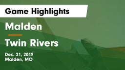 Malden  vs Twin Rivers  Game Highlights - Dec. 21, 2019