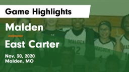 Malden  vs East Carter   Game Highlights - Nov. 30, 2020