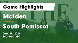 Malden  vs South Pemiscot  Game Highlights - Jan. 20, 2021