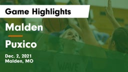 Malden  vs Puxico   Game Highlights - Dec. 2, 2021