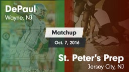 Matchup: DePaul  vs. St. Peter's Prep  2016
