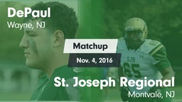 Matchup: DePaul  vs. St. Joseph Regional  2016