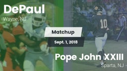 Matchup: DePaul  vs. Pope John XXIII  2018