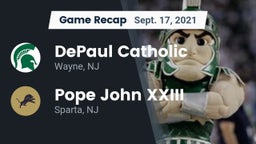 Recap: DePaul Catholic  vs. Pope John XXIII  2021
