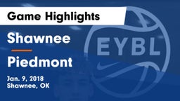 Shawnee  vs Piedmont  Game Highlights - Jan. 9, 2018