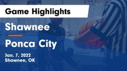 Shawnee  vs Ponca City  Game Highlights - Jan. 7, 2022