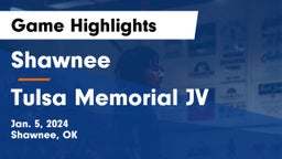 Shawnee  vs Tulsa Memorial JV Game Highlights - Jan. 5, 2024