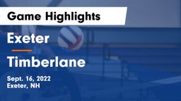 Exeter  vs Timberlane  Game Highlights - Sept. 16, 2022