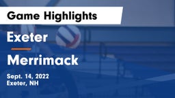 Exeter  vs Merrimack  Game Highlights - Sept. 14, 2022