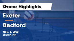 Exeter  vs Bedford  Game Highlights - Nov. 1, 2022