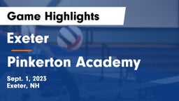 Exeter  vs Pinkerton Academy Game Highlights - Sept. 1, 2023