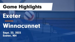 Exeter  vs Winnacunnet  Game Highlights - Sept. 22, 2023