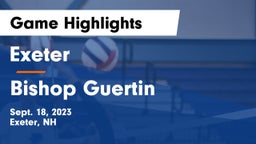 Exeter  vs Bishop Guertin  Game Highlights - Sept. 18, 2023