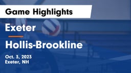 Exeter  vs Hollis-Brookline  Game Highlights - Oct. 3, 2023