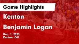 Kenton  vs Benjamin Logan  Game Highlights - Dec. 1, 2023