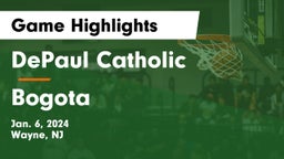 DePaul Catholic  vs Bogota  Game Highlights - Jan. 6, 2024