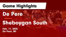 De Pere  vs Sheboygan South  Game Highlights - Feb. 11, 2020