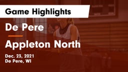 De Pere  vs Appleton North  Game Highlights - Dec. 23, 2021