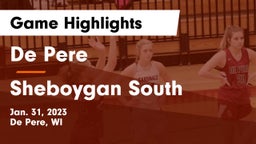 De Pere  vs Sheboygan South  Game Highlights - Jan. 31, 2023