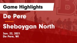 De Pere  vs Sheboygan North  Game Highlights - Jan. 22, 2021