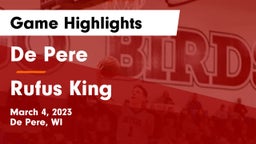 De Pere  vs Rufus King  Game Highlights - March 4, 2023