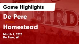 De Pere  vs Homestead  Game Highlights - March 9, 2023
