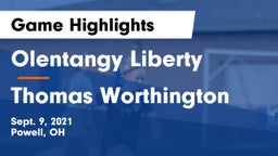 Olentangy Liberty  vs Thomas Worthington  Game Highlights - Sept. 9, 2021