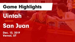 Uintah  vs San Juan  Game Highlights - Dec. 13, 2019