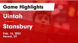 Uintah  vs Stansbury  Game Highlights - Feb. 16, 2022