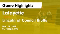 Lafayette  vs Lincoln of Council Bluffs Game Highlights - Dec. 14, 2018