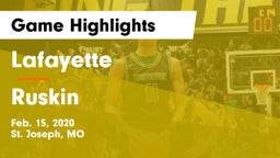 Lafayette  vs Ruskin  Game Highlights - Feb. 15, 2020